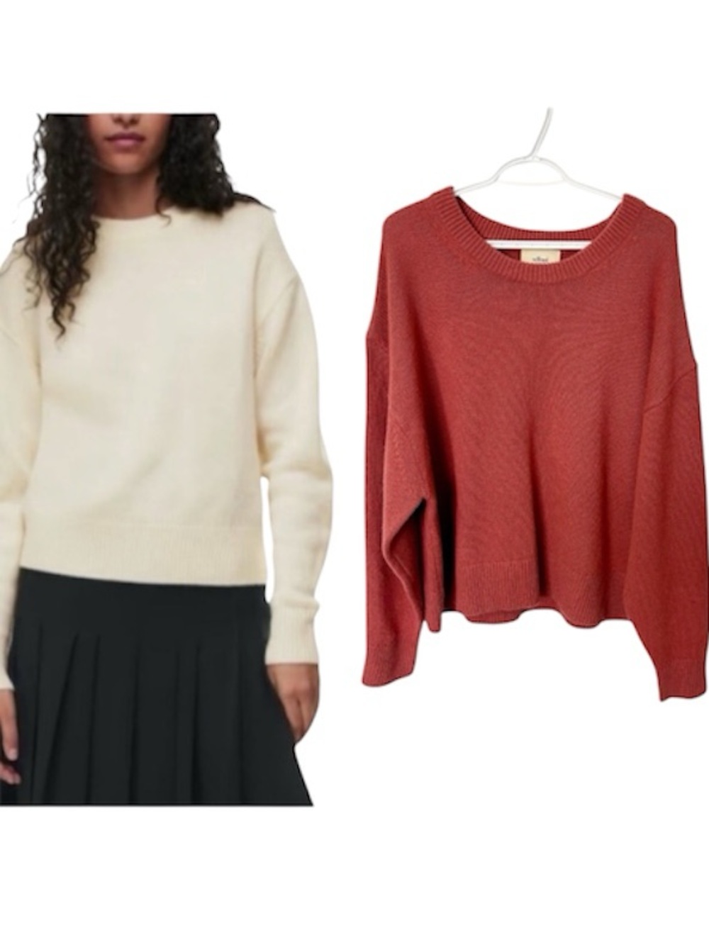 Aritzia Wilfred Luxe Cashmere Maria Sweater Dark Rose Pink size 2XL